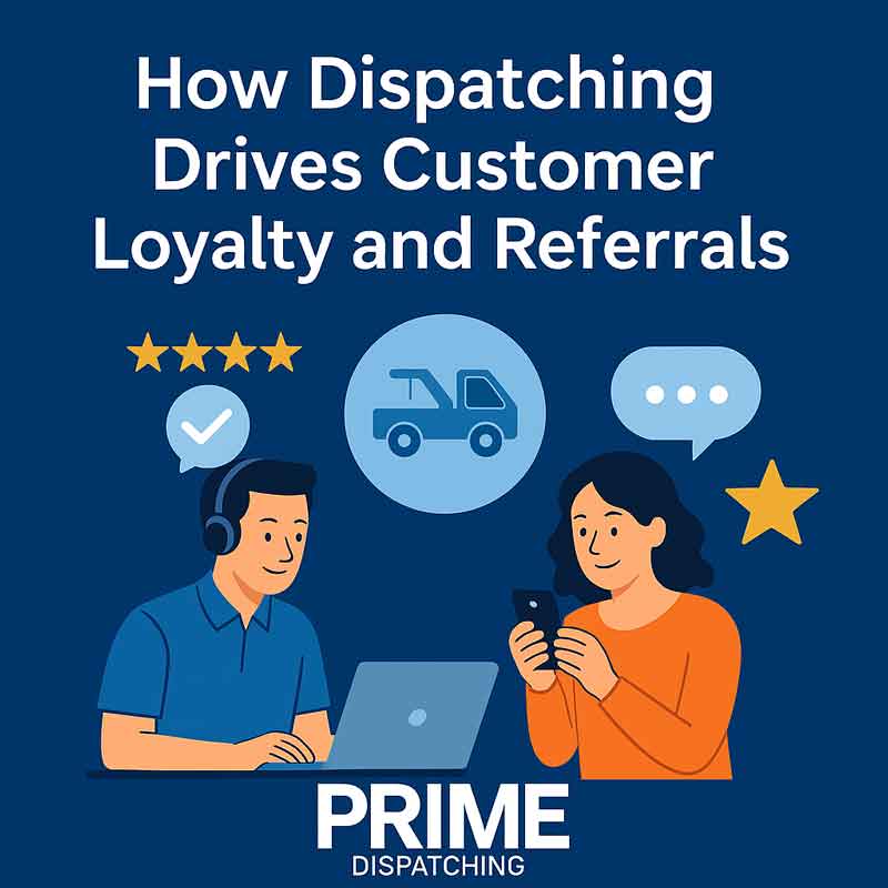 How Dispatching Drives Customer Loyalty and Referrals